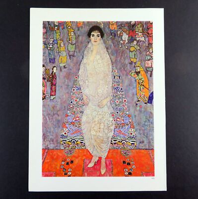 Gustav Klimt ELIZABETH BACHOFEN portrait, 1966 Fratelli Fabbri vintage art print