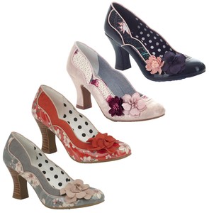 mid heel navy court shoes uk