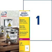 Avery Zweckform® L4775-100 L4775-100 Folienetiketten 210 X 297 Mm Weiß 100 Etike