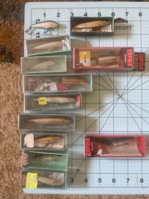 12x RAPALA ORIGINAL FLOATING JOINTED WOBBLER IRELAND FINDLAND VINTAGE FISHING 7G