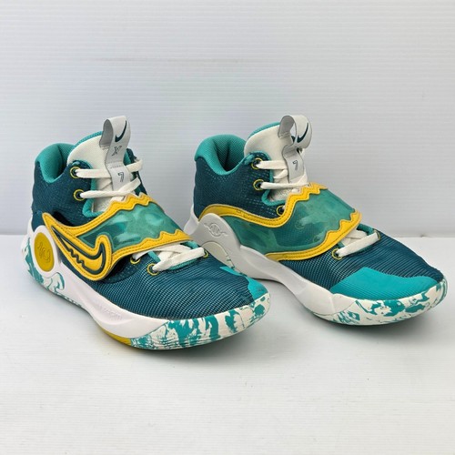 Nike Mens KD Trey 5 X Clear Jade Basketball Shoes Sneakers Green Yellow US 8.5 - Picture 4 of 10