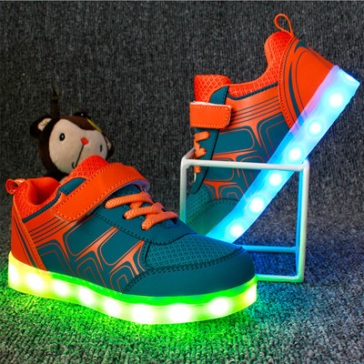 LED Glow Leuchtende Blinkschuhe USB Aufladene Schuhe Sneakers DE