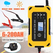 12V 6A Smart Car SUV Battery Charger Maintainer Trickle Float Repair AGM/GEL