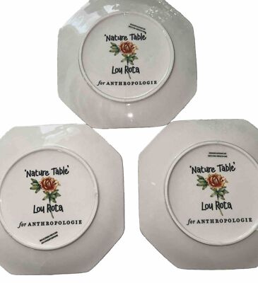 Anthropologie Lou Rota NATURE TABLE PLATES LEMURS 8.5