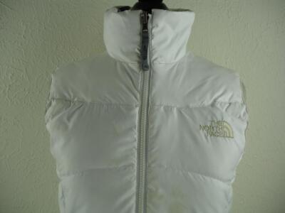 Women's XS The North Face 550 Down Aconcagua Vest Jacket White