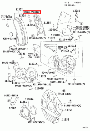 Genuine LandCruiser 80 75 70 78 Series 1HZ 1KZ 1PZ 1HD Timing Belt Cover Clip - Picture 11 of 20