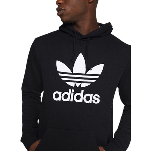 ADIDAS TREFOIL Mens Hoodies Jumpers Casual Logo Top Printed Hooded Sweatshirts - Picture 7 of 11