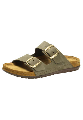 Rohde Damen Pantoletten EASYS N°42 Hausschuhe Clogs 5865 Olive
