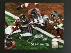 JAMES WHITE SUPER BOWL  LI  AUTOGRAPHED 8 X 10 PHOTO J.S.A.  AUTHENTICATED