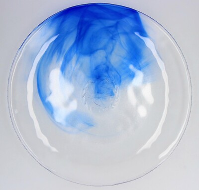 Kosta Boda ULRICA HYDMAN VALLIEN GROSSE SCHLANGENSCHALE / LADEGERÄT schwedisches Glas 39 cm