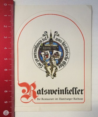 Sticker/Decal: Ratsweinkeller - Restaurant in Hamburg City Hall (090316168)