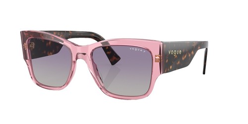Vogue VO 4074S 5075H7 Matte Light Pink Gold Sunglasses Pink Gradient Mirror Lens 0VO4284S__518214__P21__noshad_  main image 2