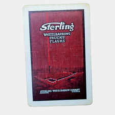 Vintage Sterling Wheelbarrow Company Milwaukee WI Single Swap Playing Card