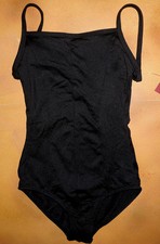 Dance Mirella Black Cami Leotard Princess Seams Girls Sm Child 4/6 M207CM