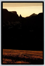 Bear's Tooth Rock Sunset Silhouette Beartooth Plateau Red Lodge MT Postcard 6x4