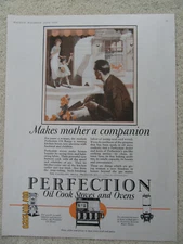 1925 Ad, Perfection Oil Cook Stoves and Ovens, Boss Oven, Aerolux Shades