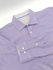      Ted Baker Mens 16x33 Endurance Button-up Shirt Purple Geometric