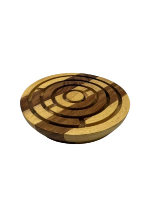 Holz Labyrinth Labyrinth Puzzle Spiel Ball-in-Labyrinth Brett Geschicklichkeit Spielzeug Knobelspiel