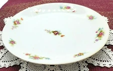 Jean Pouyat Limoges Floral Plate 1891-1932 Limoges J.P./L./France Stamp