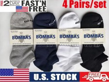 4 pairs BOMBAS Men's Women's Ankle Socks size Medium Large