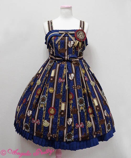 Angelic Pretty Chocolate Rosette JSK in Navy | eBay Angelic Pretty Chocolate Rosette JSK in Navy | eBay