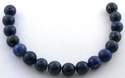 SEVENTEEN 8mm Round Natural Lapis Lazuli Gem Stone Gemstone Bead CL4SL3/12123