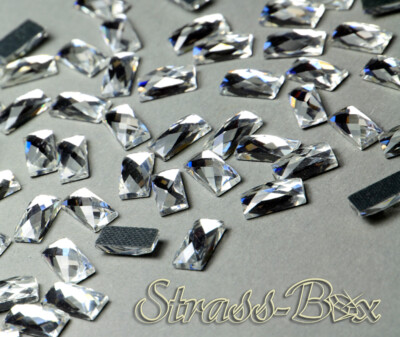 Hotfix RECHTECK CRYSTAL 5 x10 mm Stückzahl wählbar Glas Formen Strasssteine