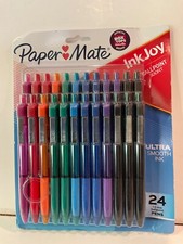PAPER MATE Ink Joy 24 Assorted Retractable Gel Pens Ballpoint 1.0 mm Ink Colors