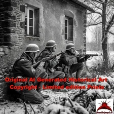 8x10 Original AI-Generated Fine Art Prints - Limited Edition Artist Signed - War