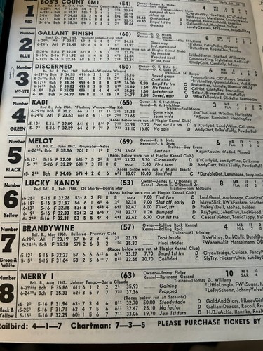 1970 Miami Beach Greyhound Program - Picture 3 of 5