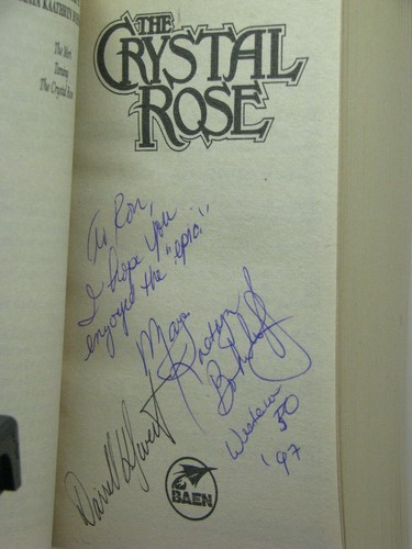 1st,signed by 2(author,artist)Meri 3:Crystal Rose by Maya Kaathryn Bohnhoff(1995 - Imagen 3 de 3