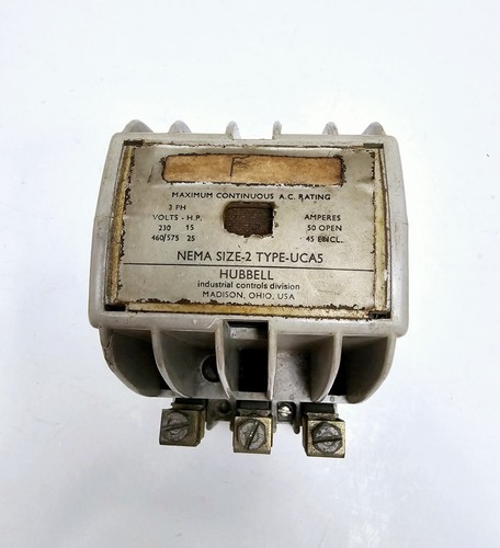 HUBBELL GRÖSSE 2 MOTORSTARTER TYP UCA5 50 AMP