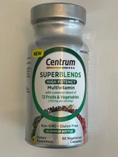 Centrum SuperBlends Multivitamin 60 Veg Capsules Each EXP:07/26