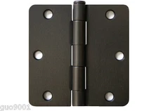 Multi-pieces Oil Rubbed Bronze 3.5 1/4" Radius Door Hinges Interior 3 1/2 IN
