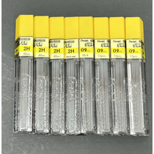 8 Tubes Pentel Super Hi Polymer Mechanical Pencil Refills Leads 0.9mm 2H