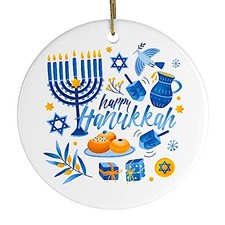 Happy Hanukkah Ornament