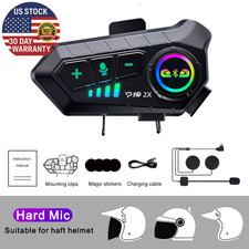 1/2Pcs Motorcycle Helmet Bluetooth Intercom Headset Wireless Interphone Intercom