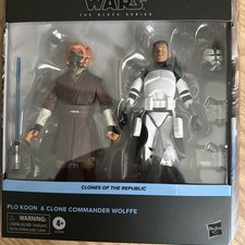 IN HAND 2026 Star Wars The Black Series Plo Koon Clone Commander Wolffe Set