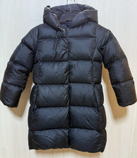 Polo Ralph Lauren Down Filled Puffer Coat Black Hooded Size S/7/ FLAW