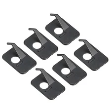 Arrow Rest Plastic Adhesive Archery Arrow Support for Left Hand, 6pcs
