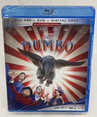 Dumbo (Blu-ray/DVD 2019) NEW SEALED! Danny Devito Michael Keaton Tim Burton