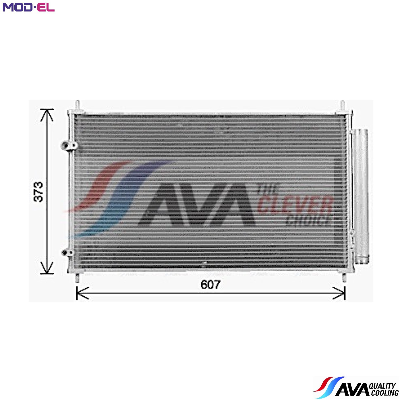 CONDENSER AIR CONDITIONING TO5773D FOR TOYOTA 1NZ-FXE 1.5L 4cyl YARIS