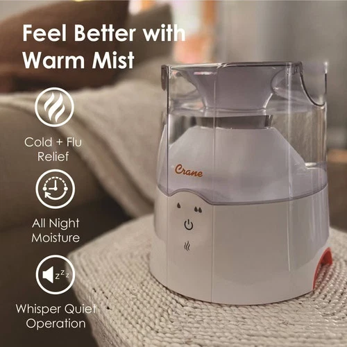 Crane Warm Mist Humidifier with Soothing Steam Treatment - 0.5gal - Picture 4 of 8