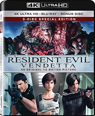 New Resident Evil: Vendetta 3-disc Special Edition (4K / Blu-ray)