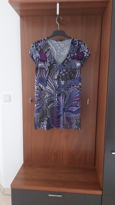 Comma Schlupfbluse Gr.38 Damen Sommer Freizeit Kurzarm
