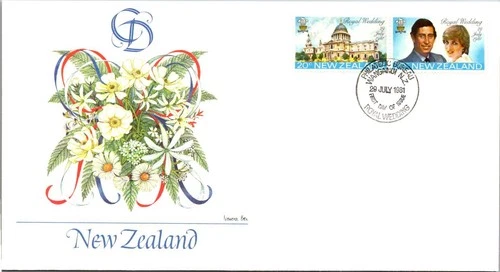 New Zealand FDC 1981 Royal Wedding - J29331