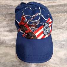 Marvel Spider-Man Baseball Cap Navy Blue Cotton Adjustable Hat Brave Graphic