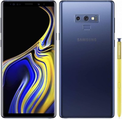 Samsung Galaxy Note9 SM-N960U Unlocked 128GB Ocean Blue C Heavy Burn