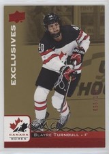2017 Upper Deck Team Canada Juniors Exclusives Red /199 Blayre Turnbull #40 0aa5