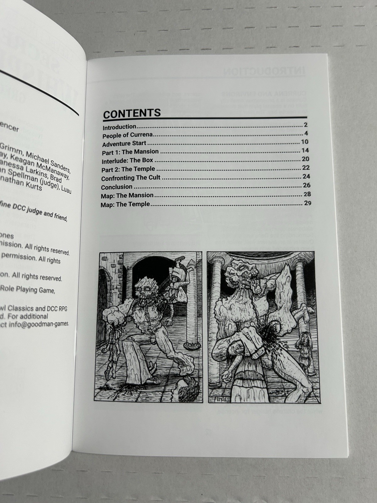 Dungeon Crawl Classics DCC Secret of the Whispering God Level 1 City Adventure